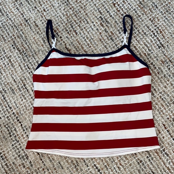 Baltex Other - BALTEX Red & White Stripped Tankini Swim T…